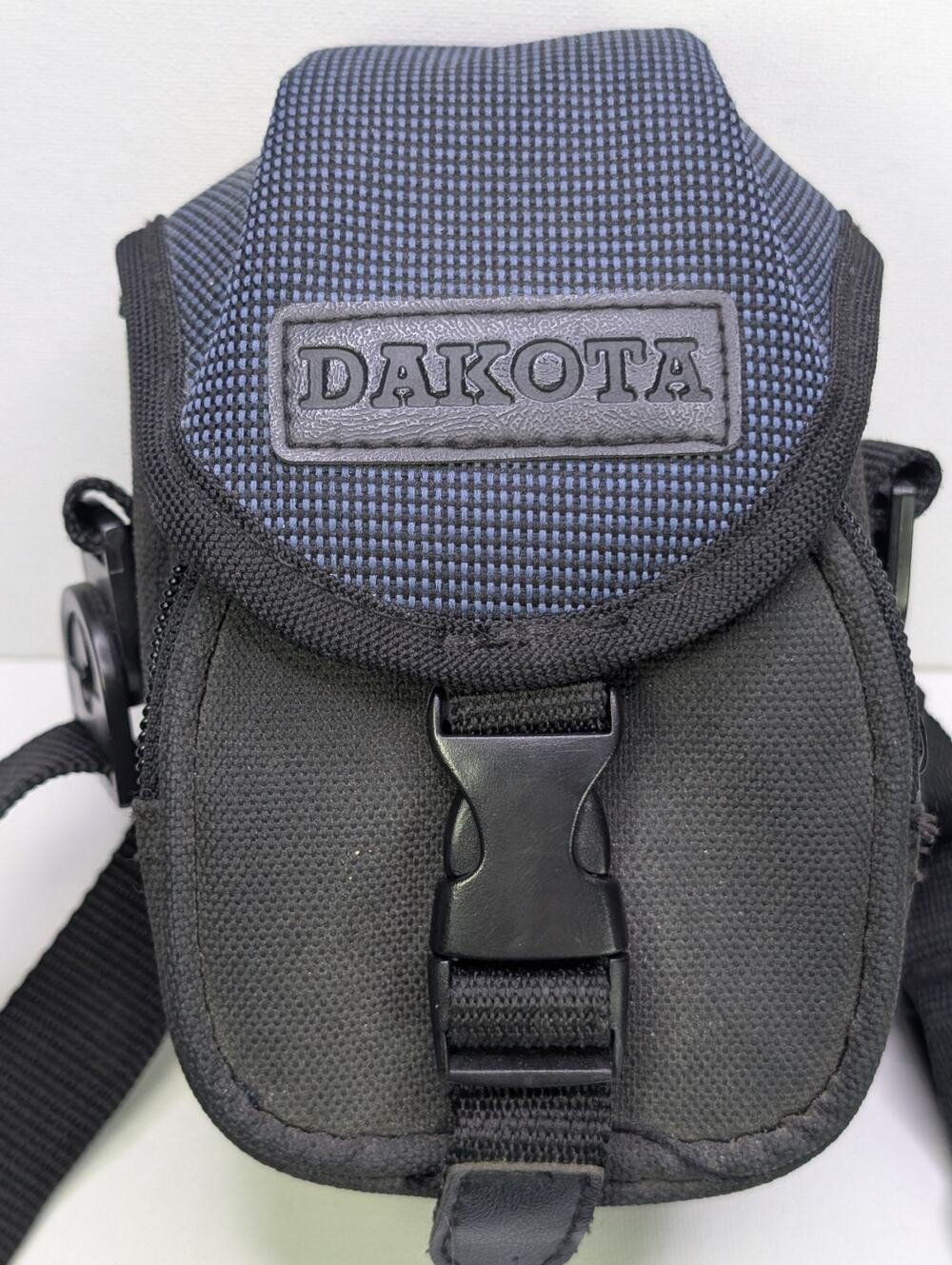 Dakota Small Padded Camera Bag Blue BlackShoulder Strap Buckle Front Pocket